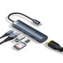 Vention Docking USB Tipo-C con 1x HDMI 4K, 2x USB, 1x USB Tipo-C PD Gris